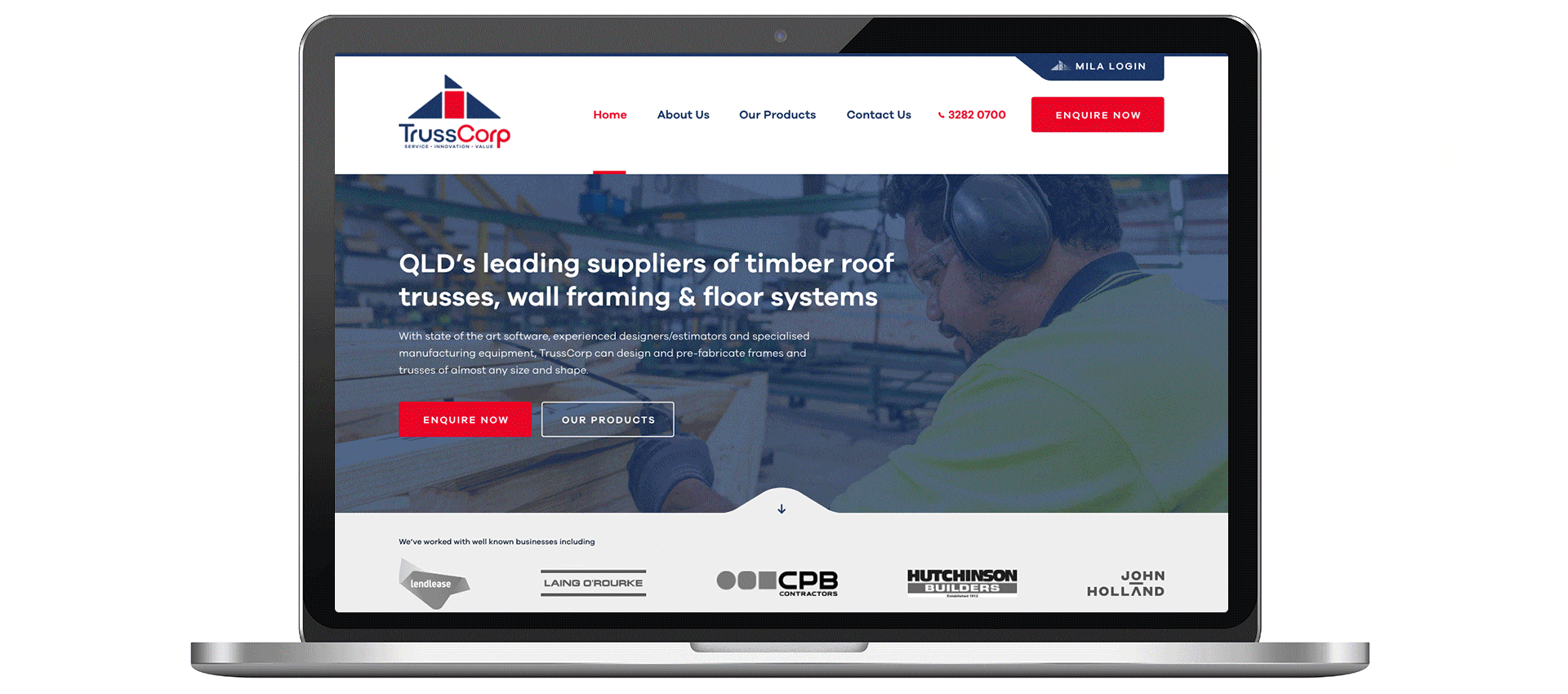 TrussCorp Website Design