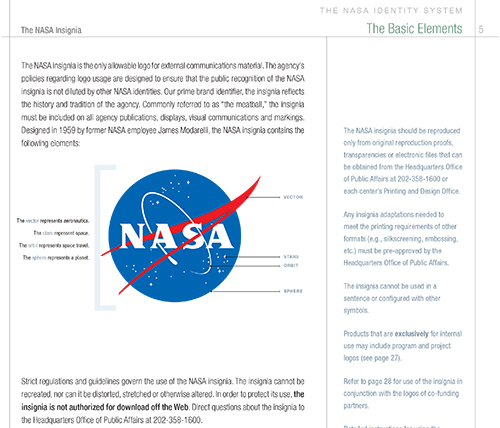 Nasa company s brand style guide