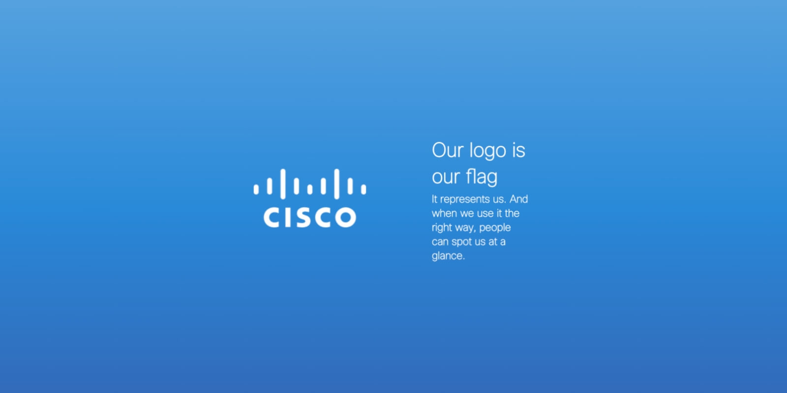 Cisco's interactive brand book