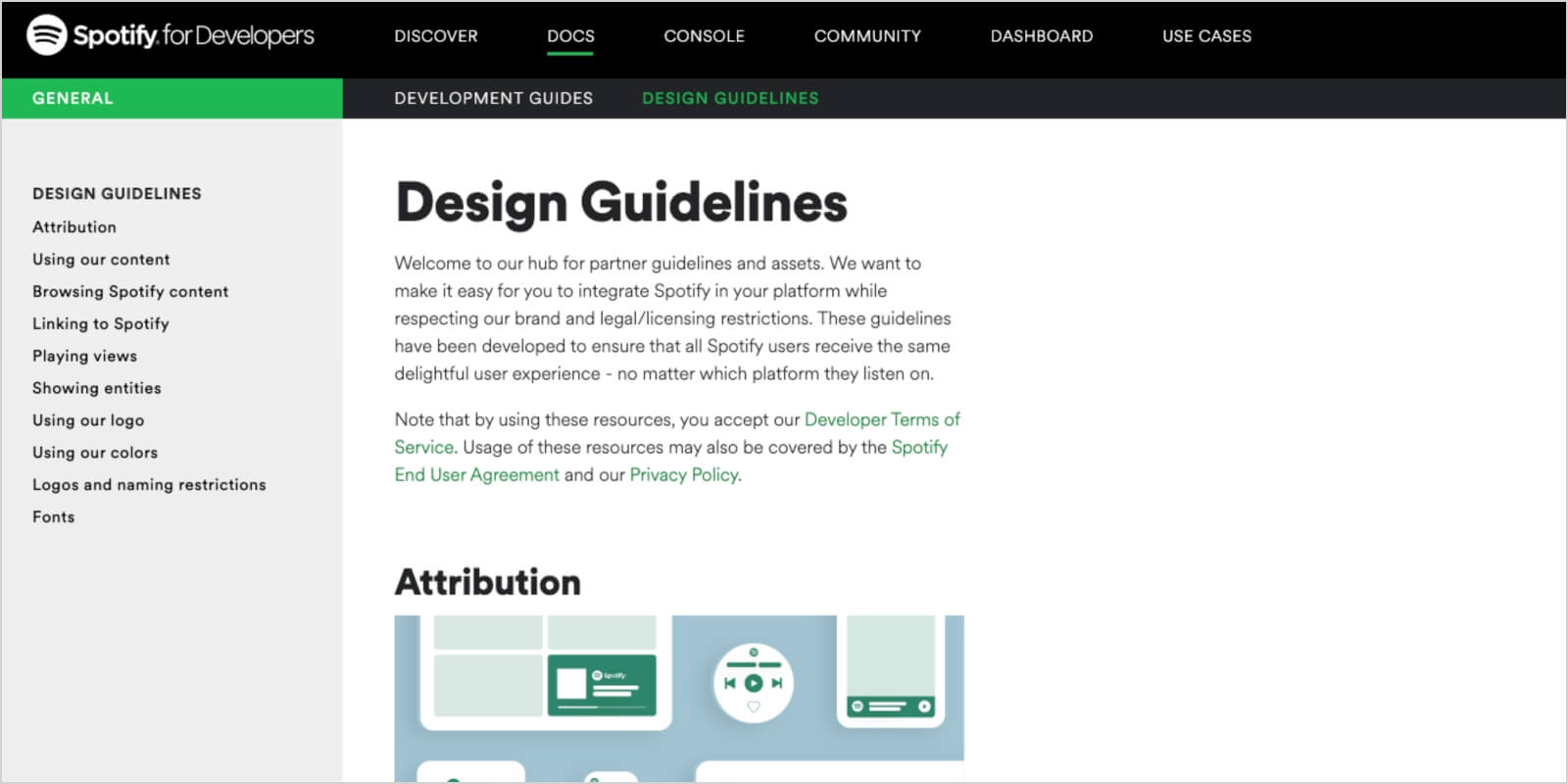 Branding Guidelines, Spotify for Developers