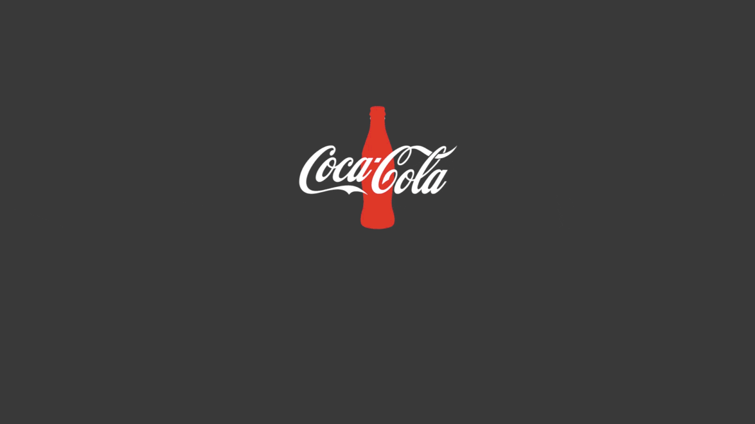 Logo animation coca cola
