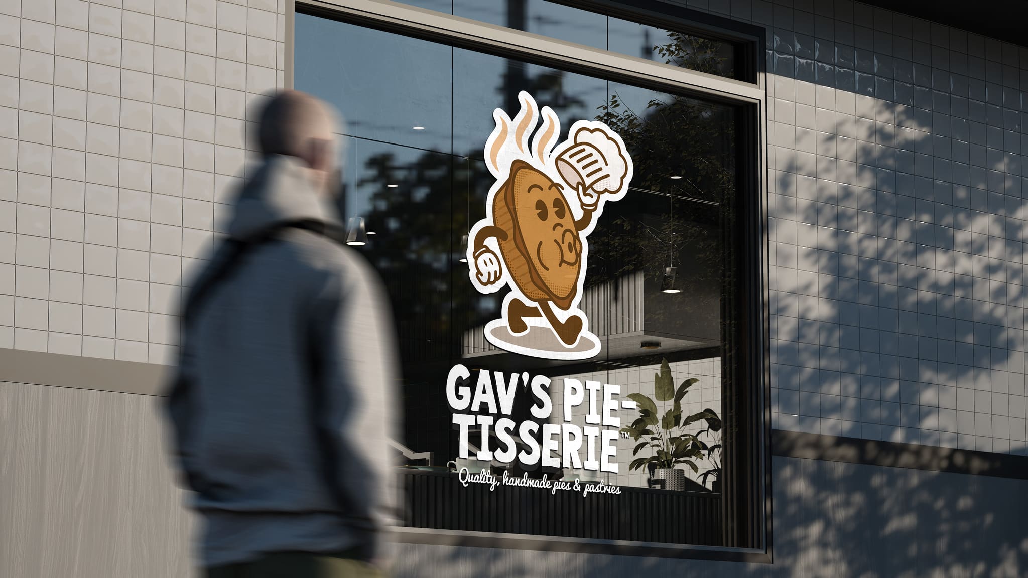 For Gav's Pie-Tisserie Window Signage