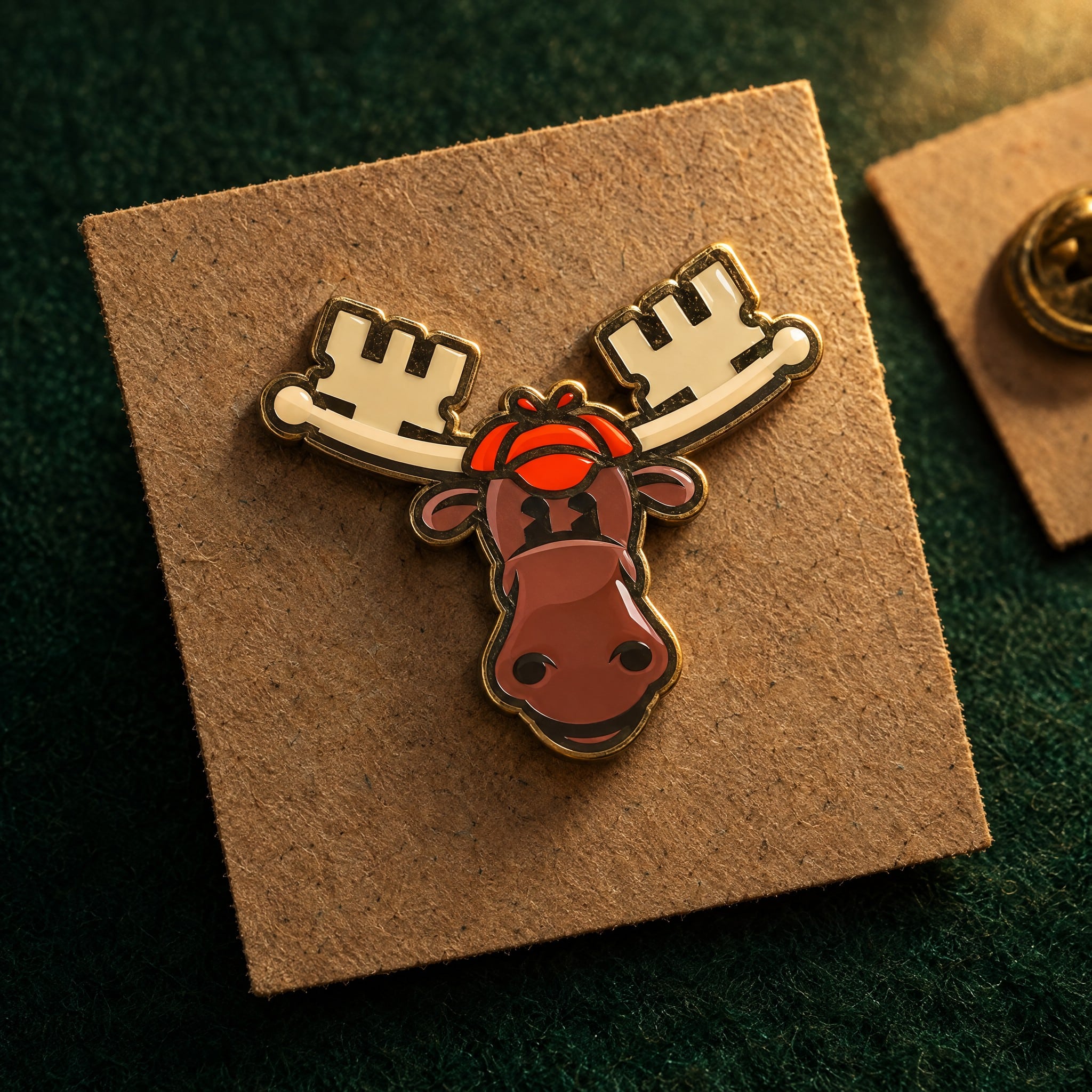 Vamoose Escape Rooms Logo Pin Mockup