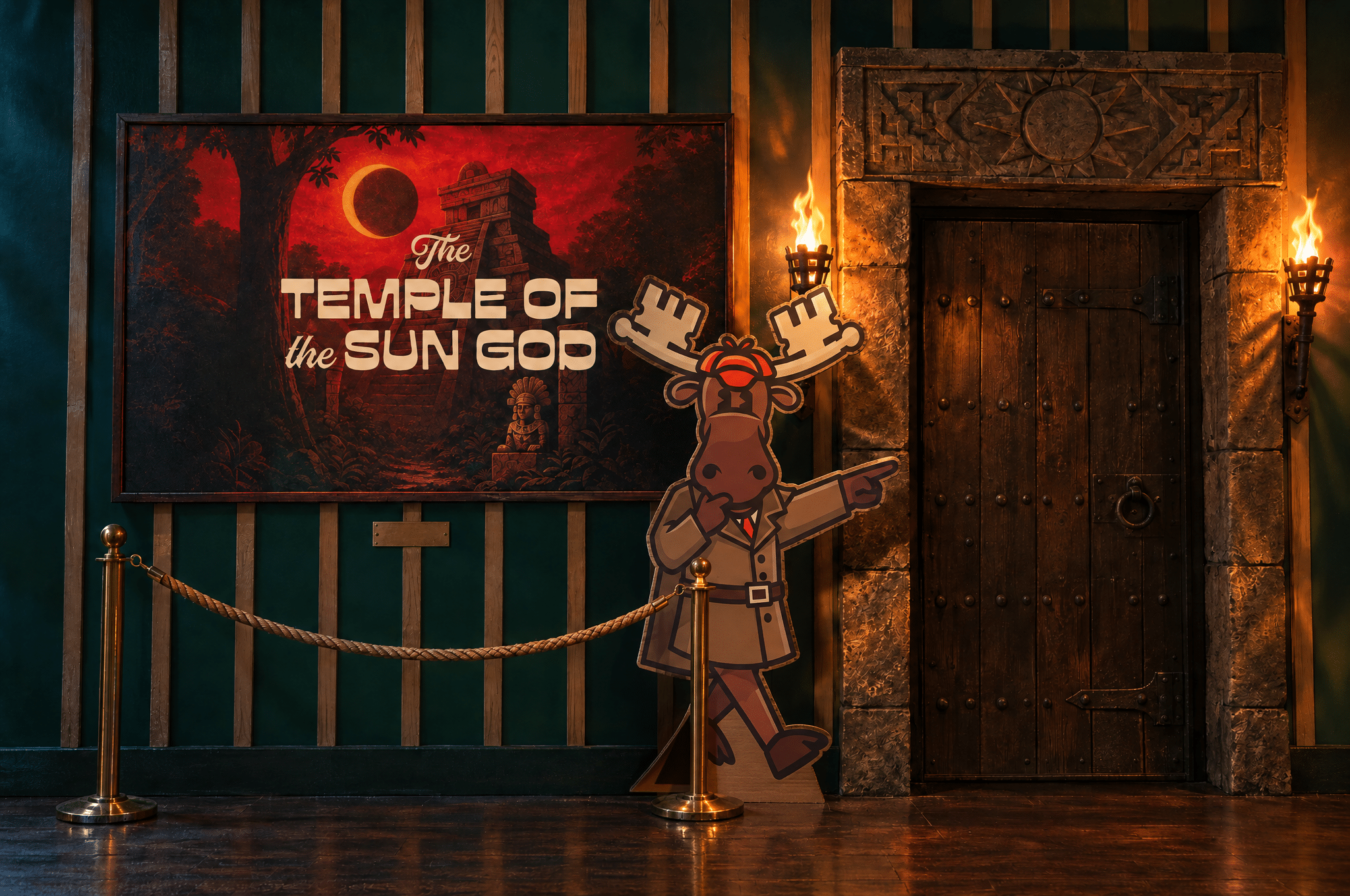 Vamoose Escape Rooms Temple Of The Sun God Room Entrance Mockup