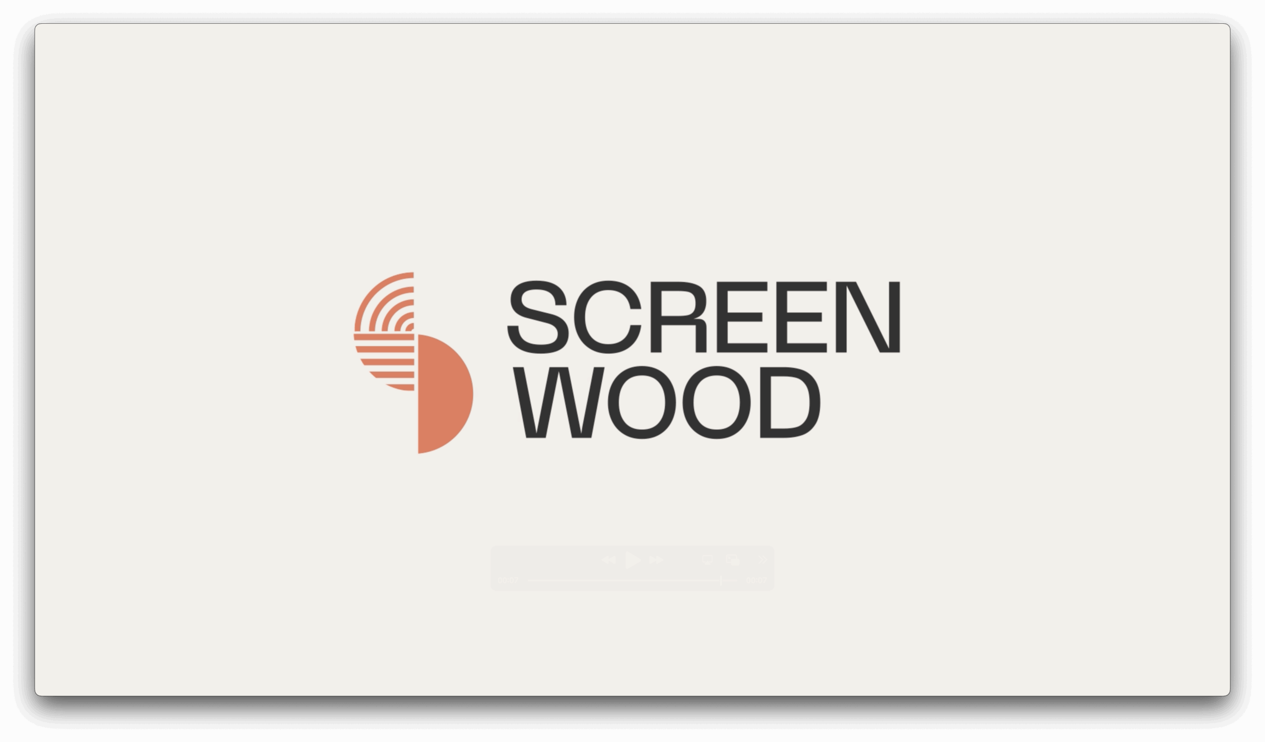Screenwood Logo Animation Concept