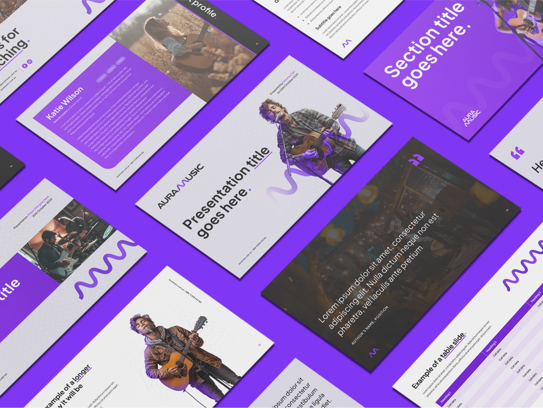 Aura Music Ppt Template