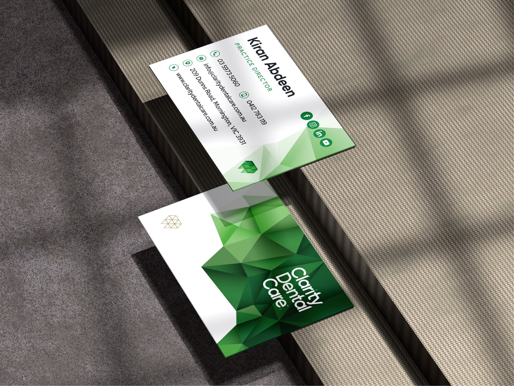 Clarity Dental Care Business Cards