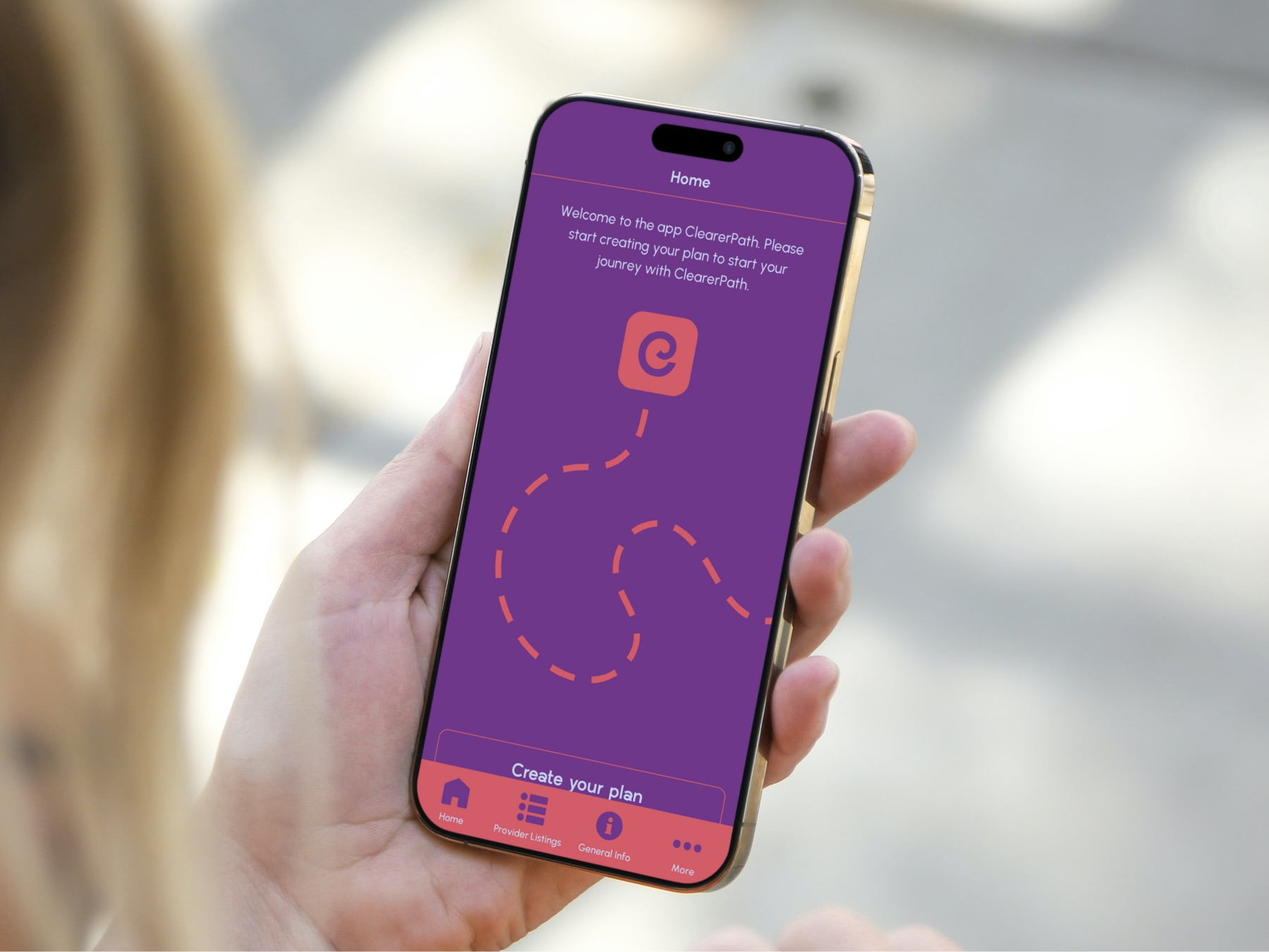 Clearer Pathway Mobile App Mockup