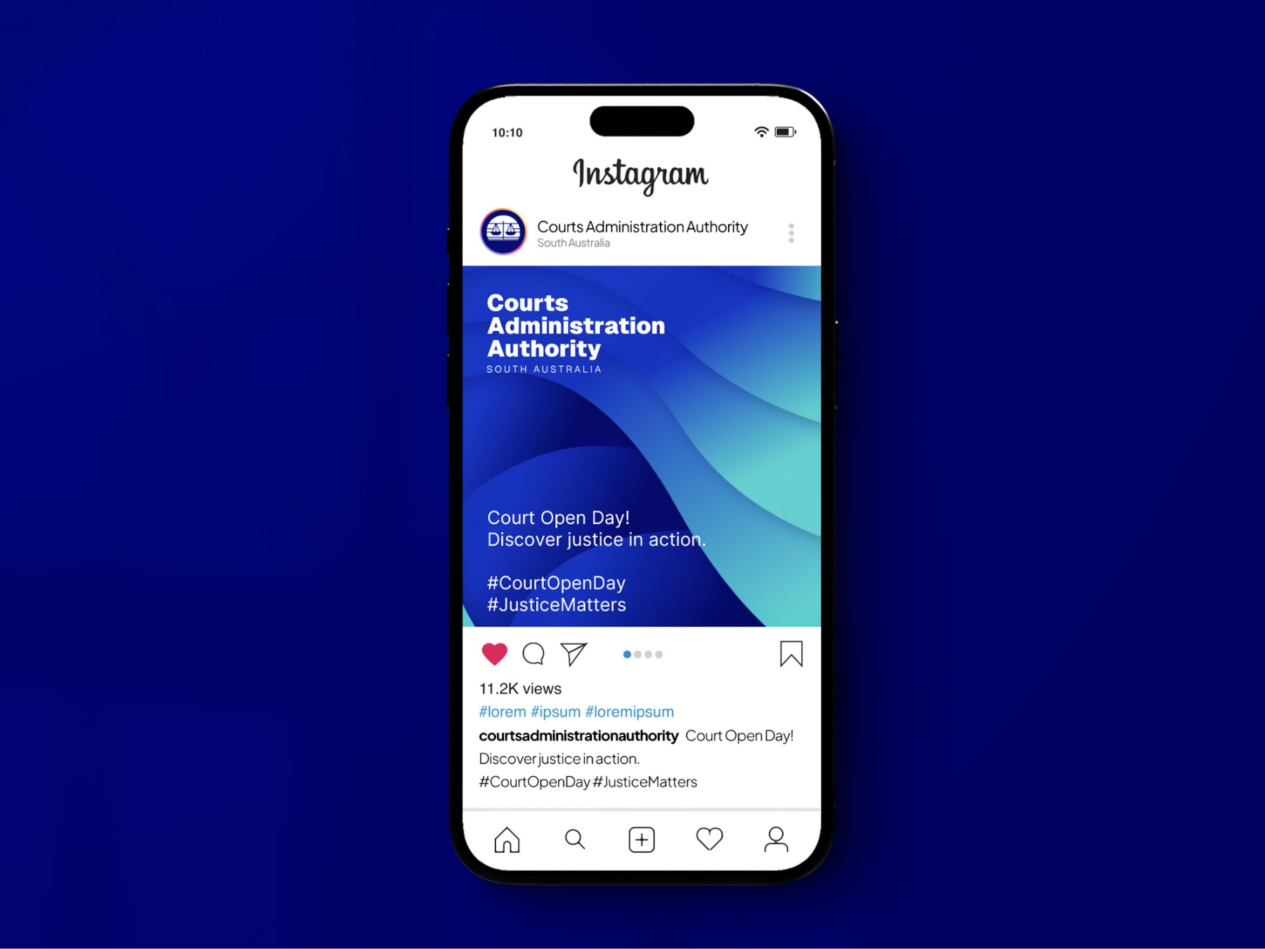 Courts Administration Authority Instagram Post