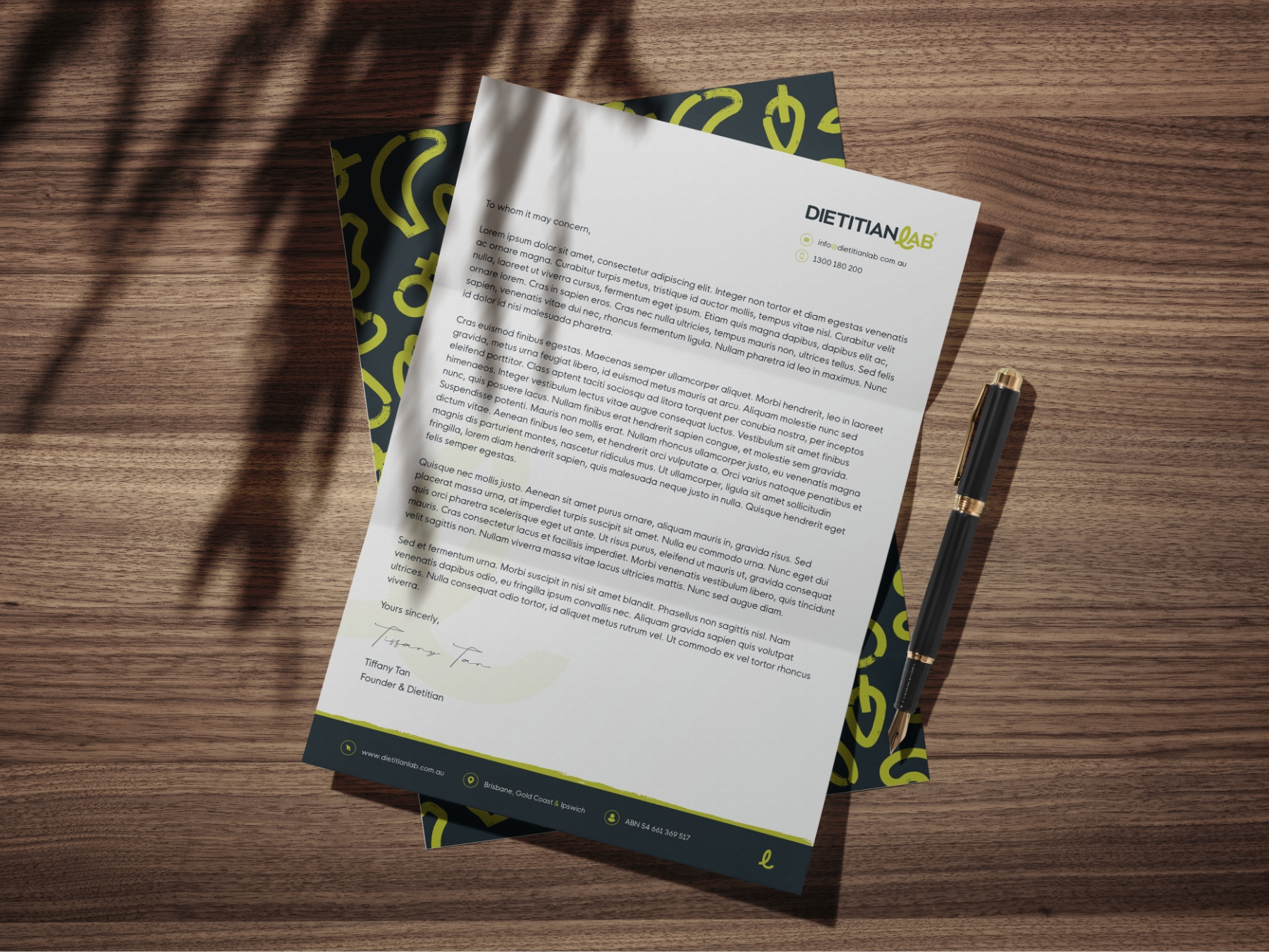 Dietitian Lab Letterhead