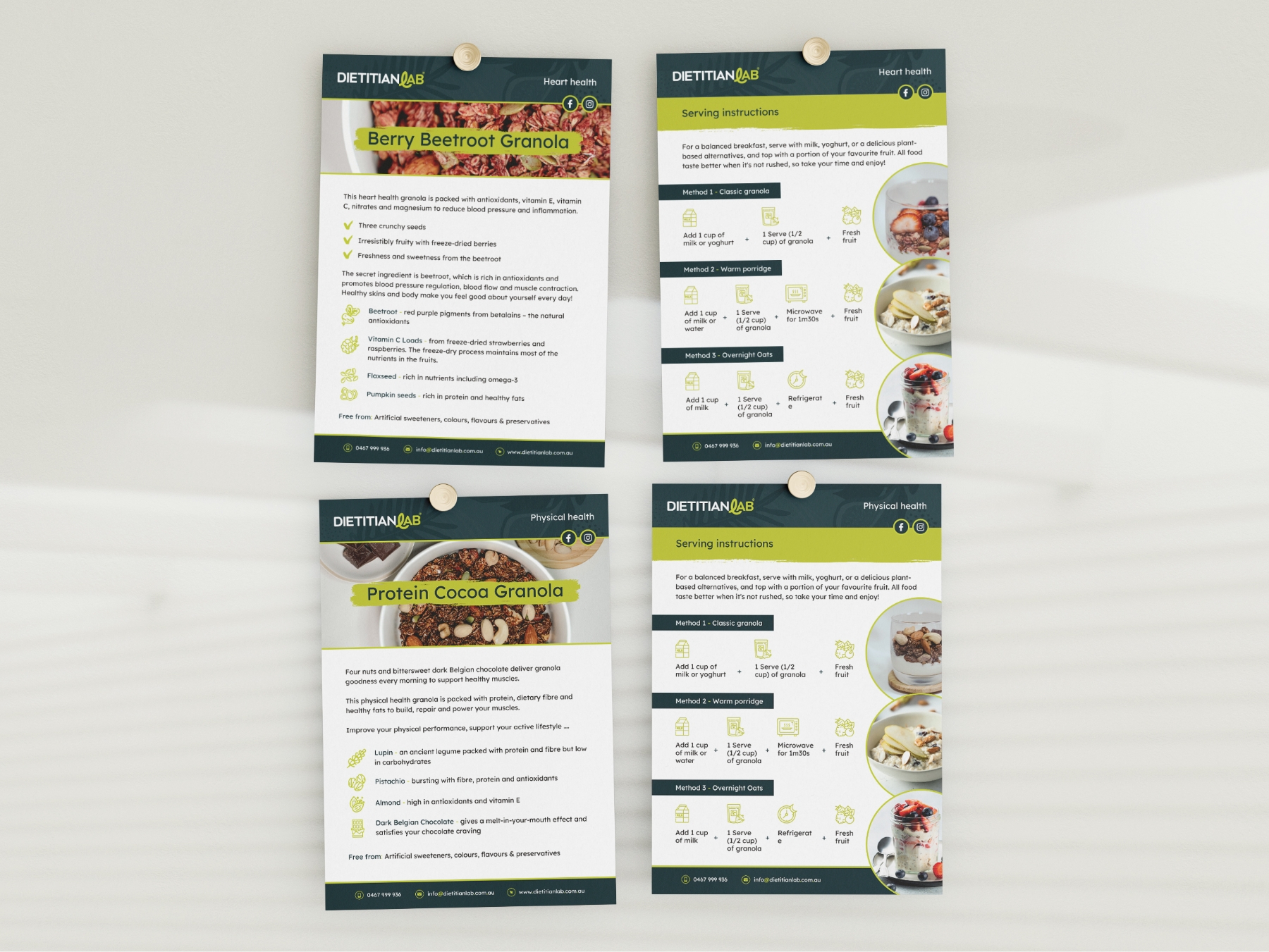 Dietitian Lab Product Cards