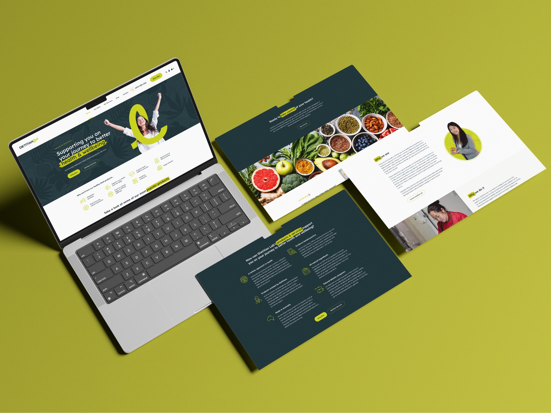 Dietitian Lab Web Screens