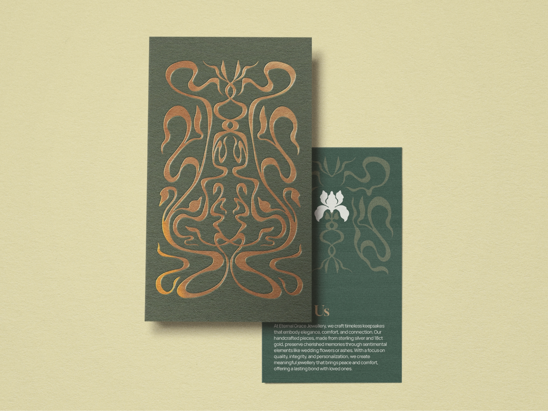 Eternal Grace Jewellery About Us Card