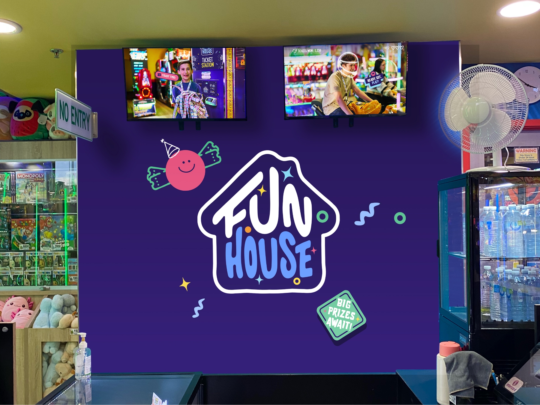 Funhouse Desk Signage