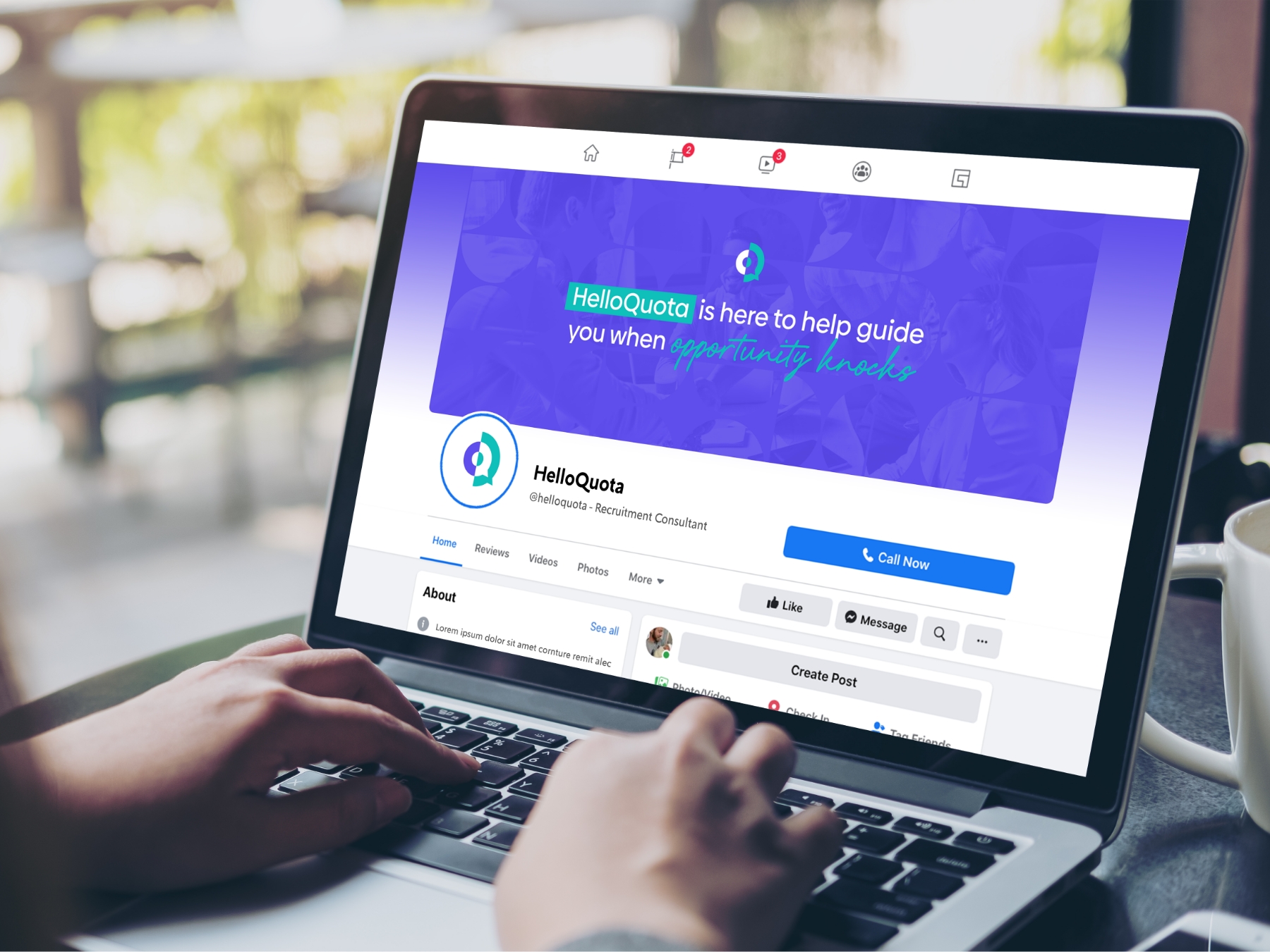 Helloquota Facebook Cover Banner