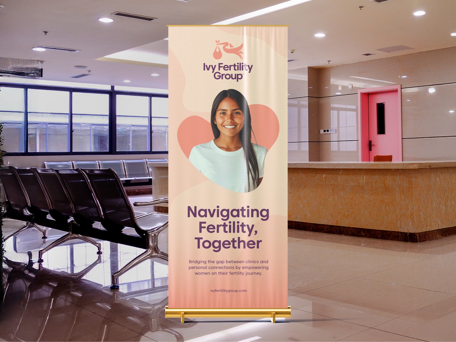 Ivy Fertility Group Roll Up Banner