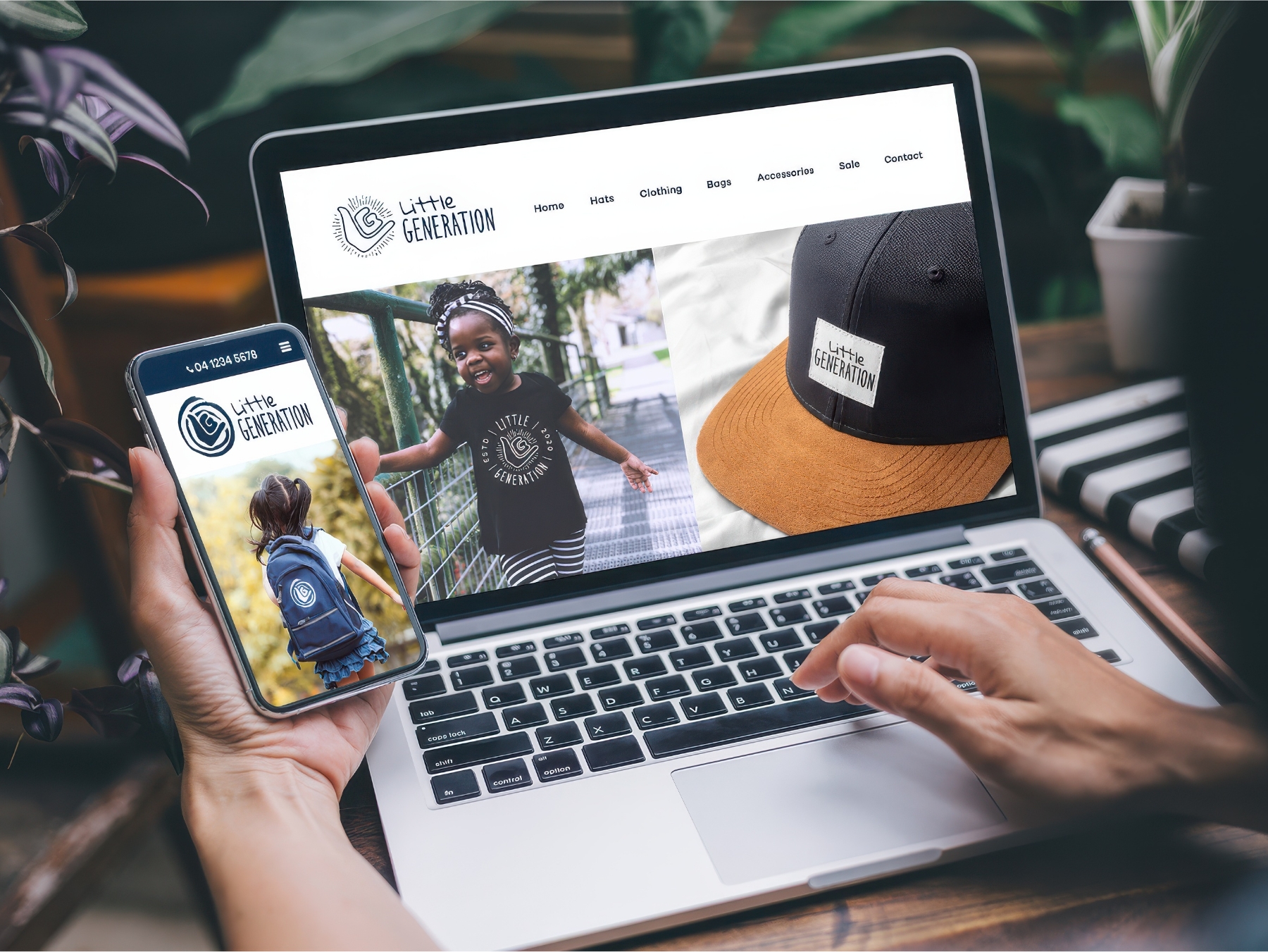 Little Generation Web And Mobile App Screens