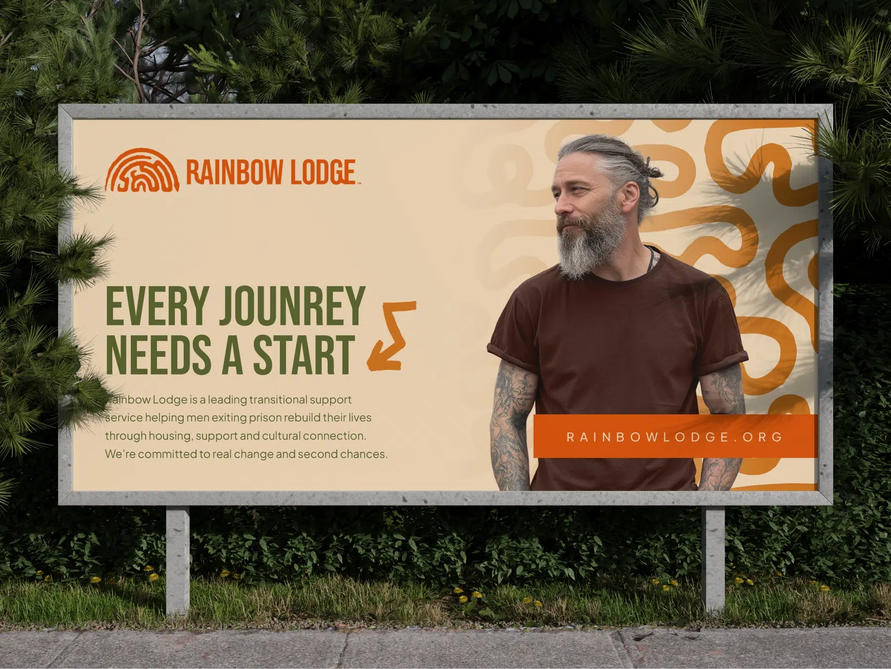 Rainbow Lodge Billboard