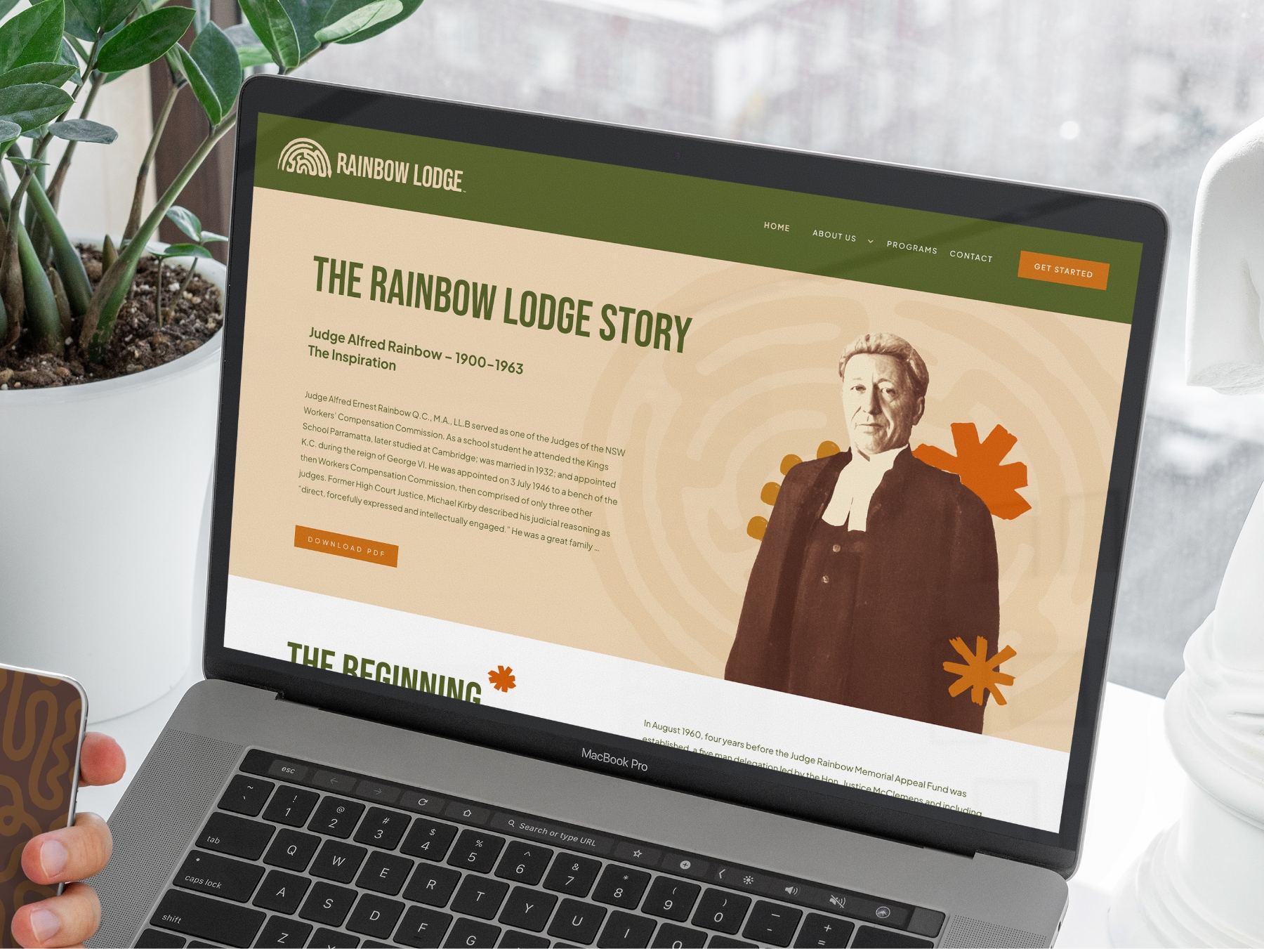 Rainbow Lodge Web Screen