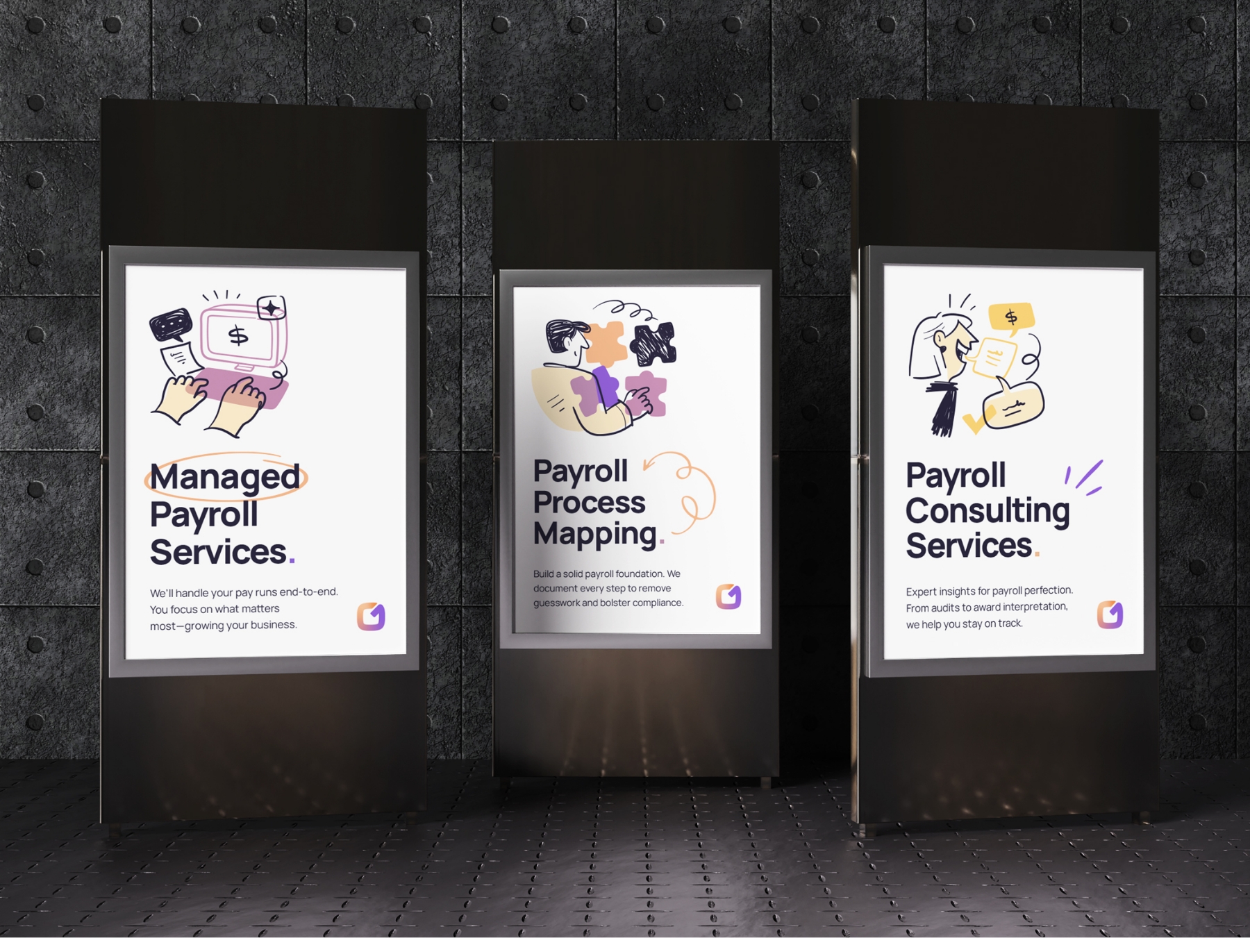 Square One Payroll Posters