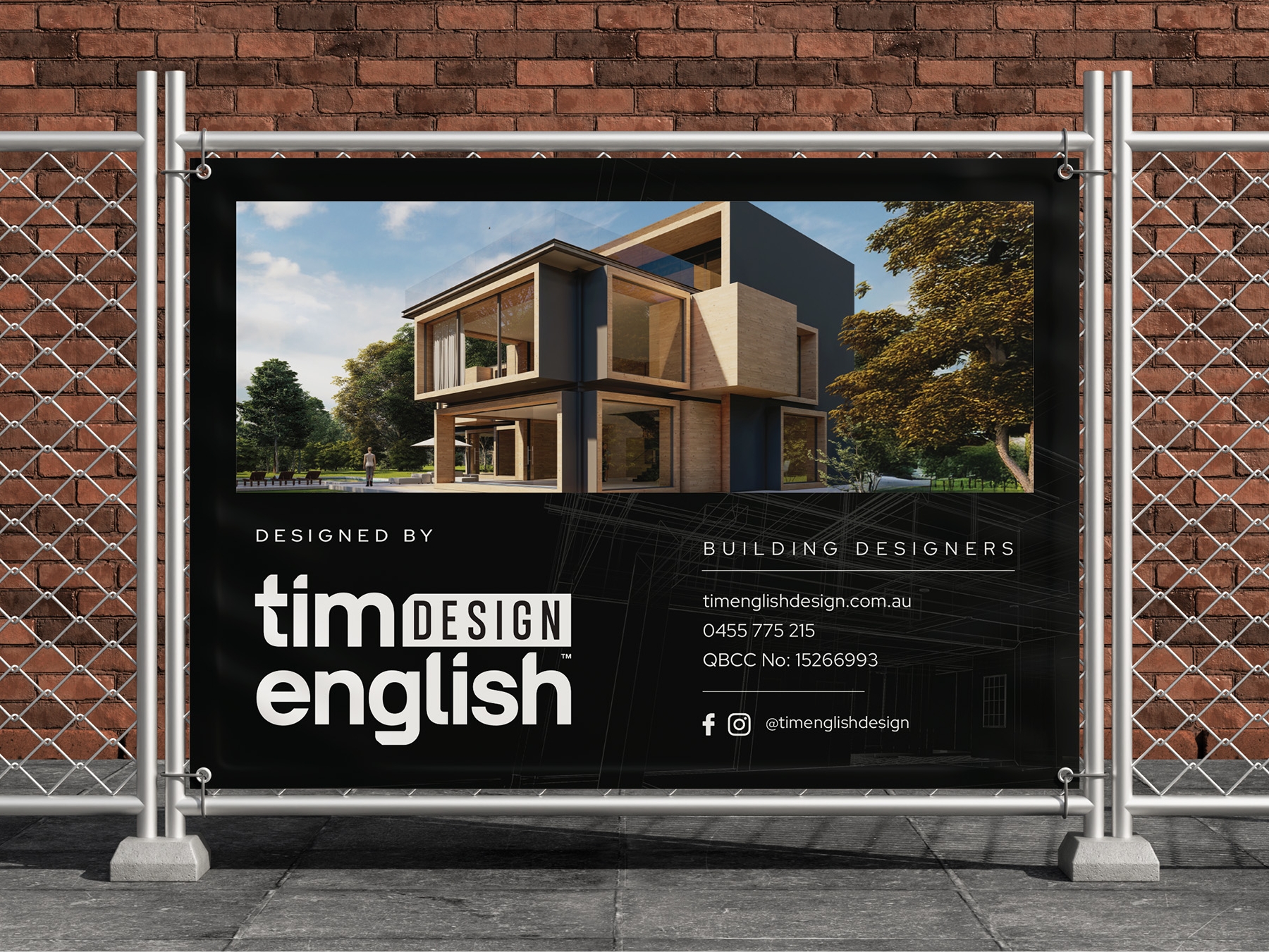 Tim English Building Site Banner