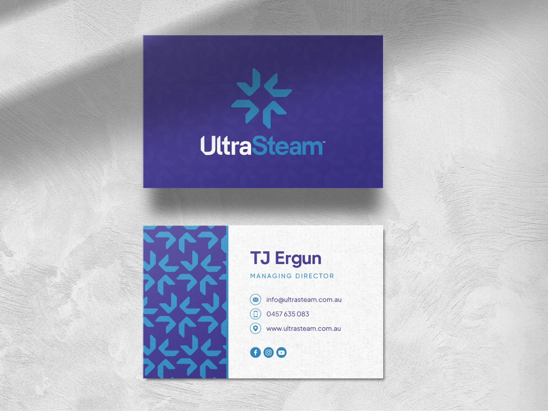 Ultra Steam Business Cards